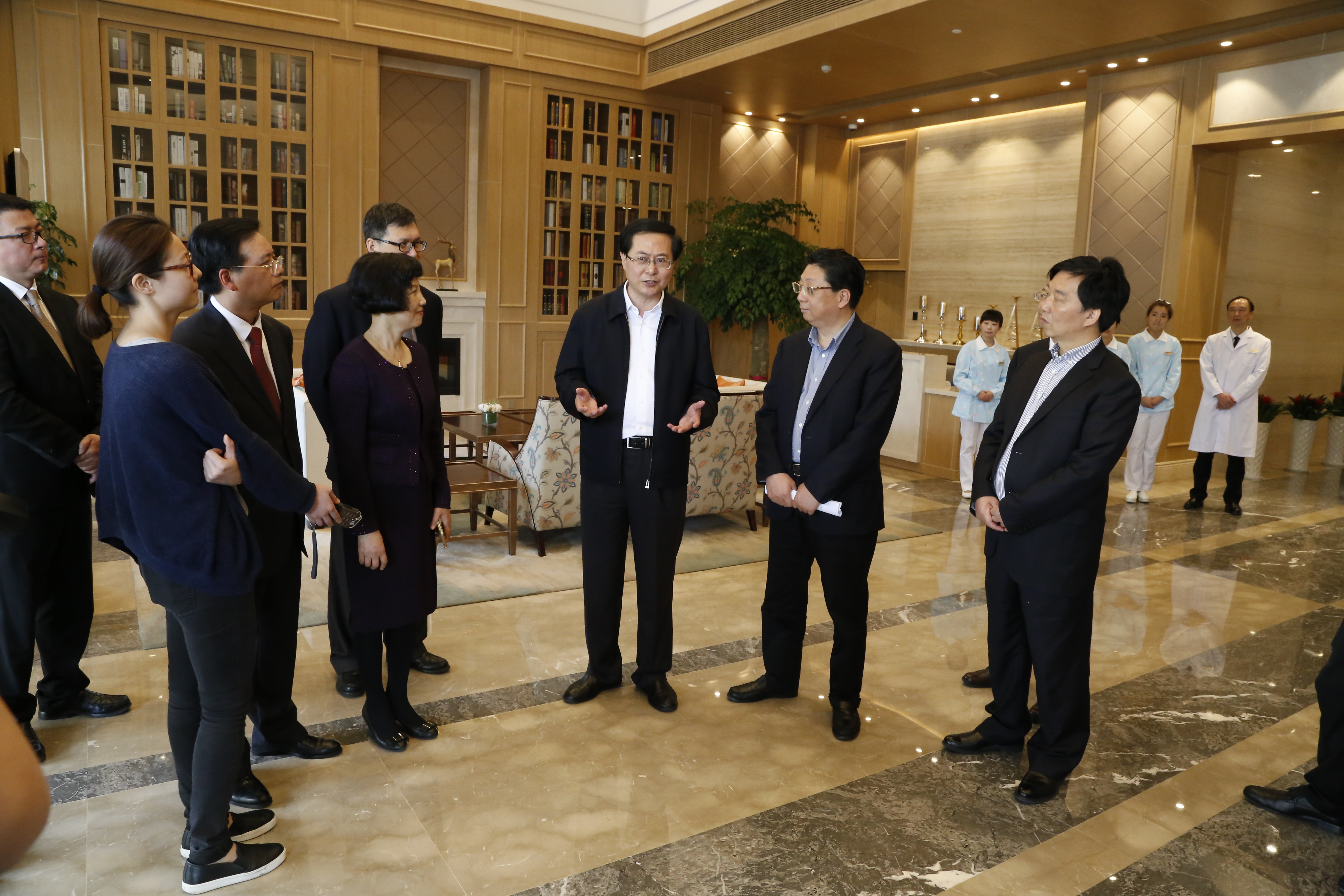 车俊省长视察集团朗和国际医养中心