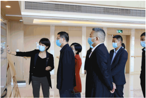 浙江省委组织部副部长、老干部局局长钟关华一行考察调研朗和国际医养中心