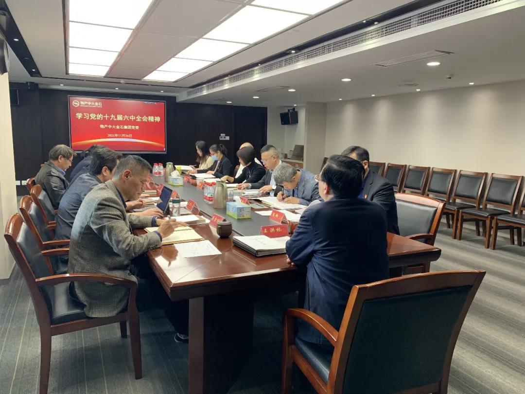 物产中大金石深入学习贯彻党的十九届六中全会精神